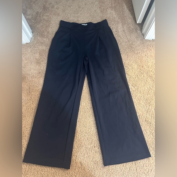 Rachel Zoe Navy Wide-Leg Pants - Picture 1 of 3